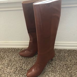 Nine West Leather boots in Cognac